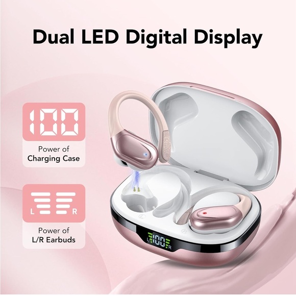 Rose Gold Wireless Earbuds - Picture 9 of 10